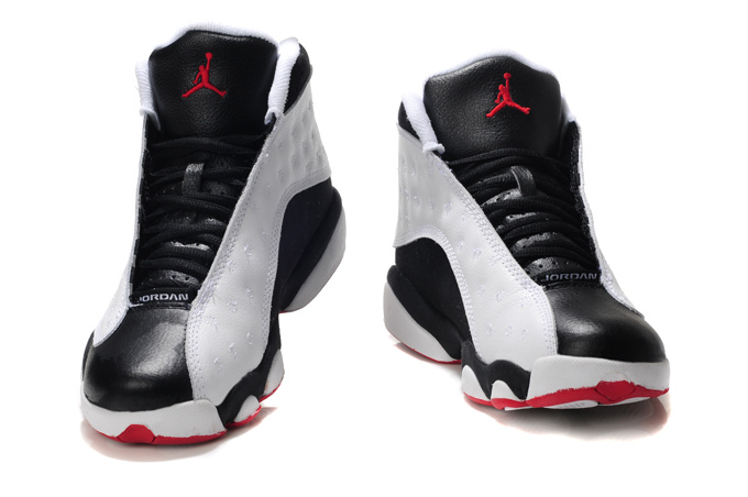 Air Jordan 13 Mens Shoes Black/White/Red Iv Online